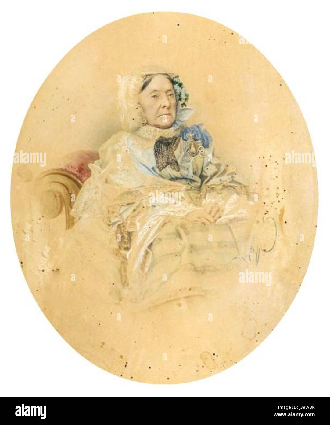 La « Dame des signes » fait référence à une noble ou titre associé à Catherine II, également connue sous le nom de Catherine la Grande de Russie. Le titre souligne son influence dans les cercles aristocratiques européens. Banque D'Images