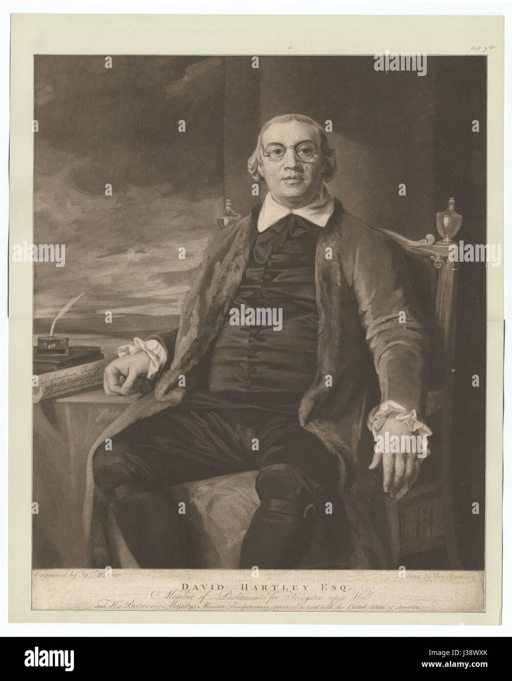 David Hartley Esq (NYPL b12349145 420632) Banque D'Images