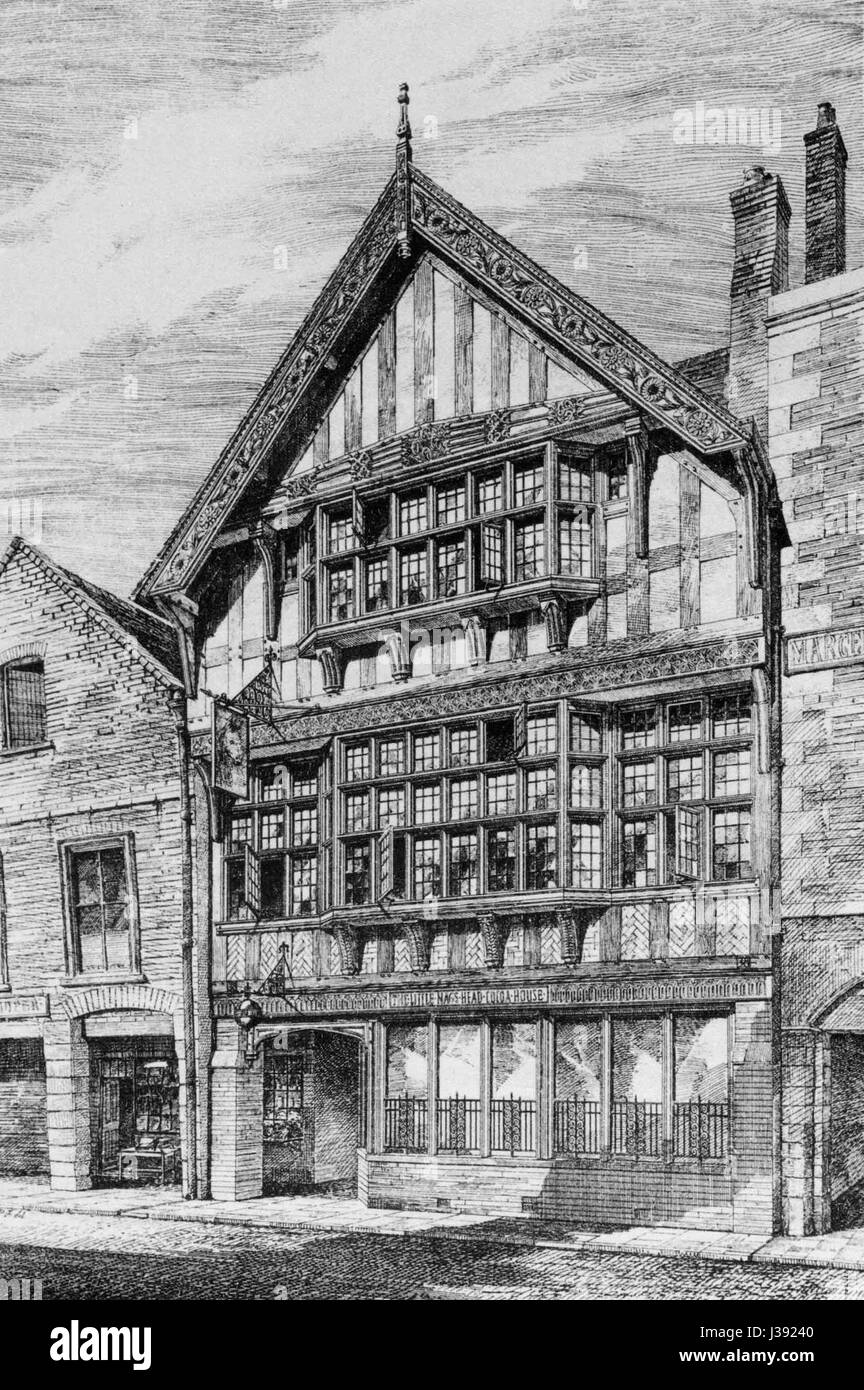 Chester Cocoa House, situé au cœur de Chester, en Angleterre, est connu pour sa riche sélection de friandises et de boissons au chocolat. L'établissement est une destination populaire pour les amateurs de chocolat, offrant une grande variété de produits sucrés. Banque D'Images