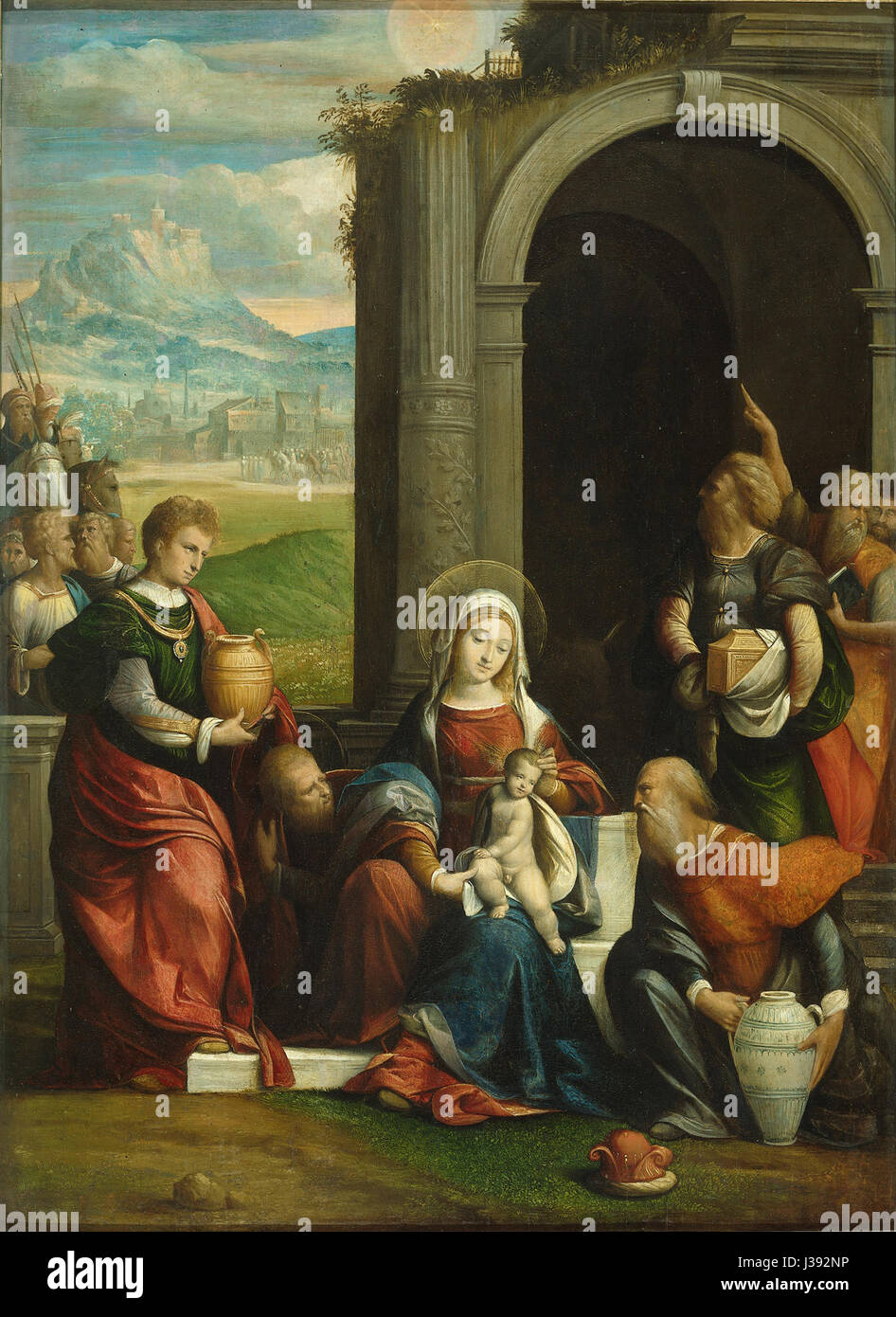 De aanbidding der koningen Rijksmuseum SK A 114 Banque D'Images