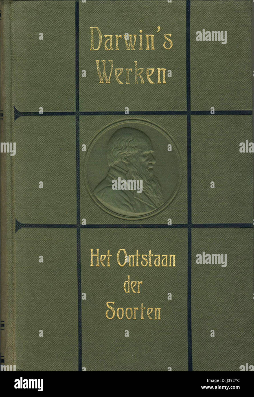 Darwin Het ontstaan der Soorten 4edruk Banque D'Images