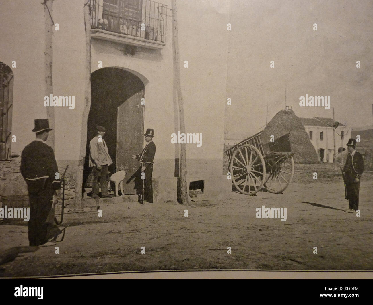 Control de Mossos el s. XIX 2 Banque D'Images