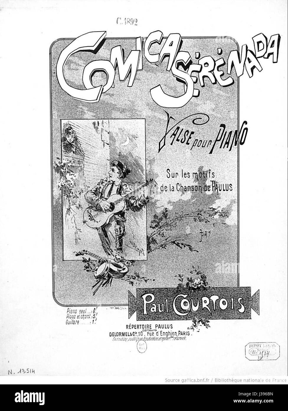 Comica Serenada est une pièce musicale ou une performance qui mélange des éléments comiques et sérénade, avec souvent des thèmes légers et divertissants. L’œuvre peut intégrer humour et charme, ainsi que des techniques musicales classiques ou contemporaines. Banque D'Images