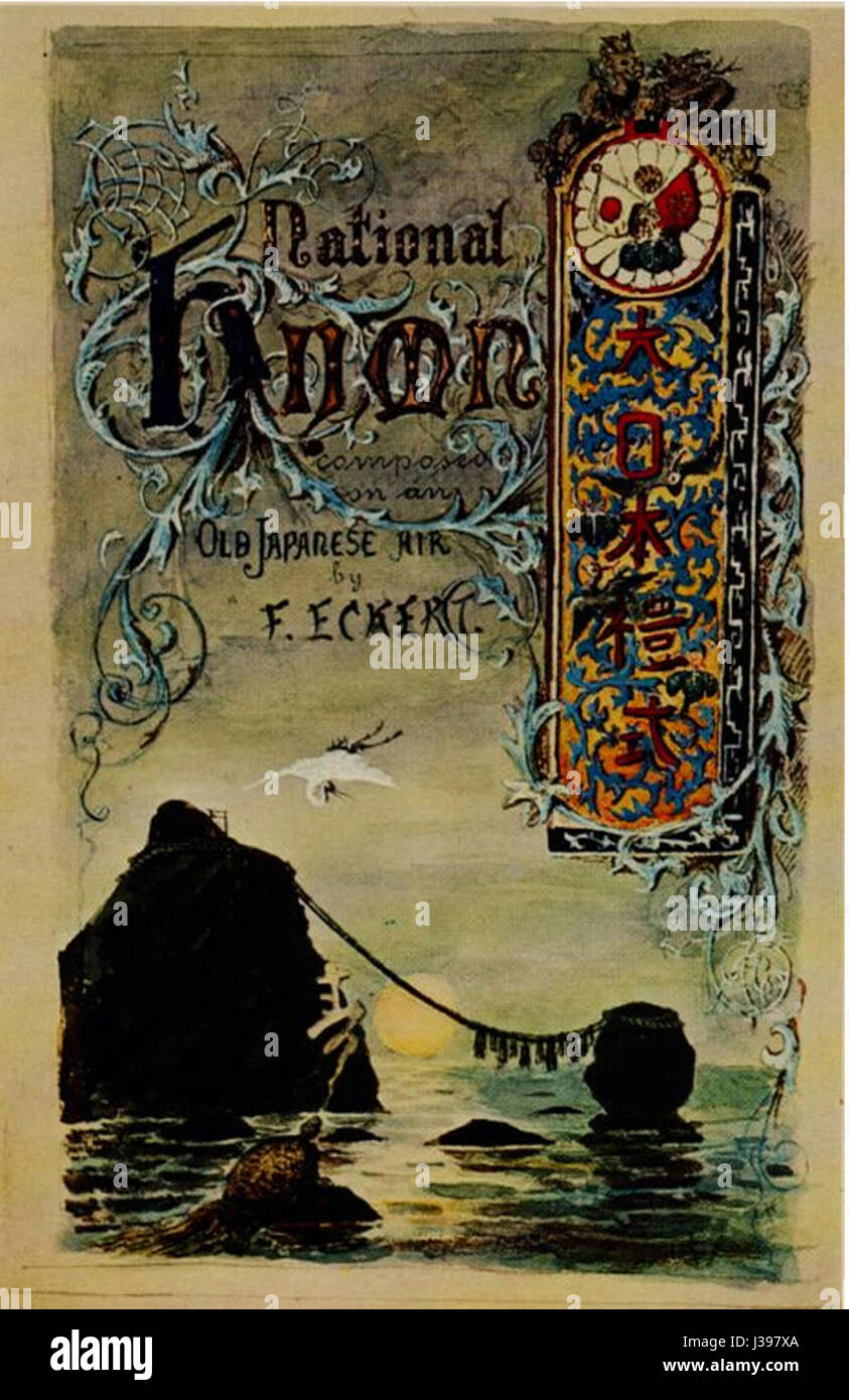 L'hymne national japonais Curt Netto 1880 Coverdesign Banque D'Images