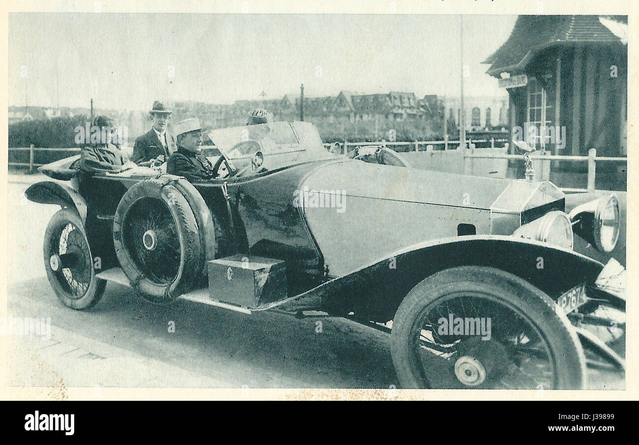 Charles Nungesser en Rolls Royce Banque D'Images