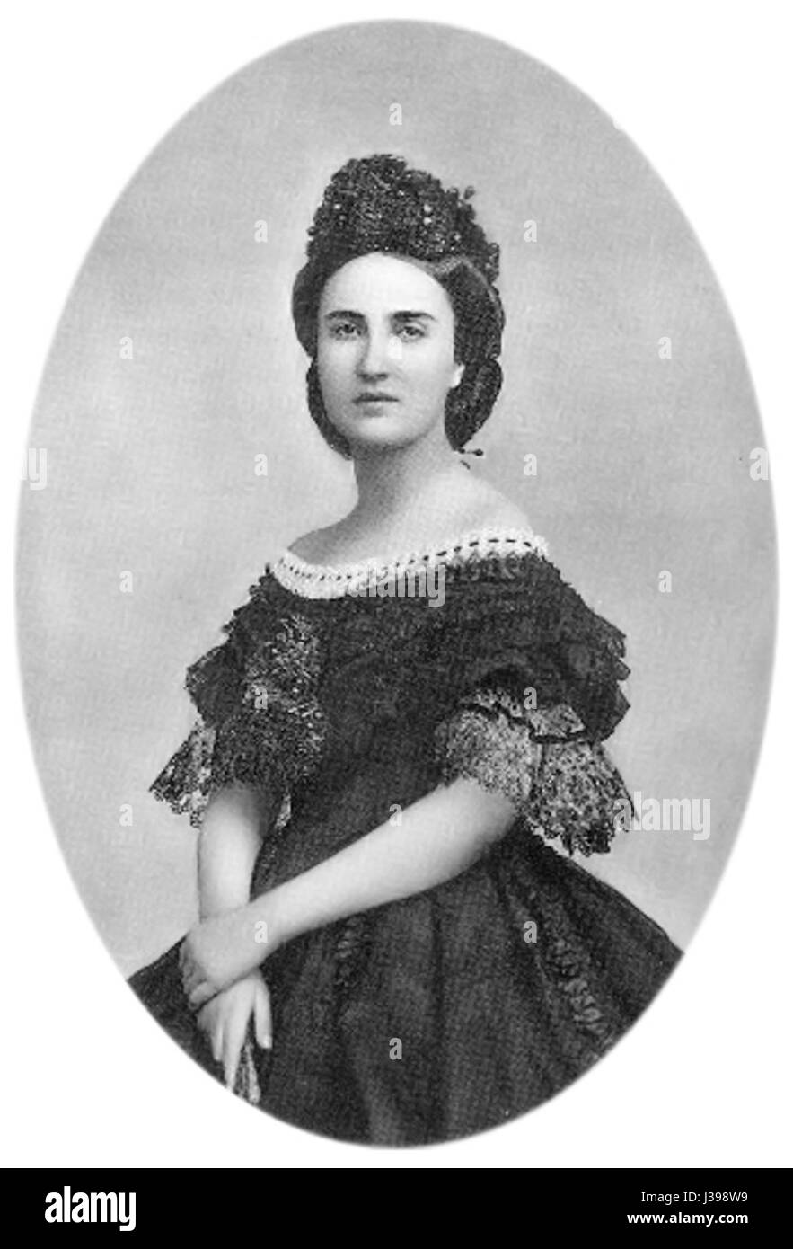 La princesse Charlotte de Belgique (1811â€“1857), fille du roi Léopold Ier de Belgique et de Louise-Marie de France, devenue impératrice consort du Mexique en tant qu’épouse de l’empereur Maximilien Ier, soulignant son rôle dans l’histoire mexicaine. Banque D'Images