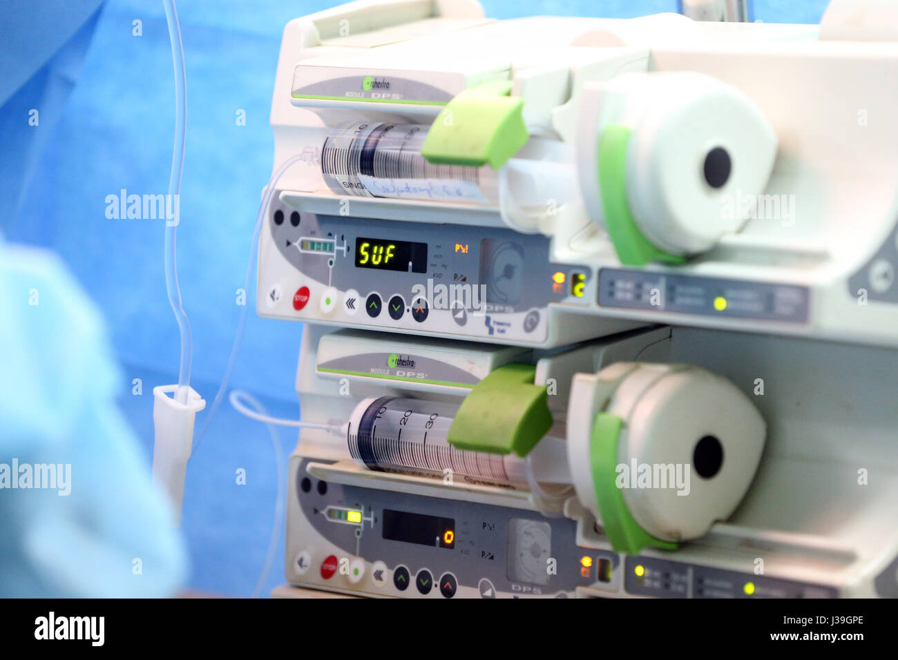 Salle d'opération. Chirurgie cardiaque. anesthésie. Banque D'Images