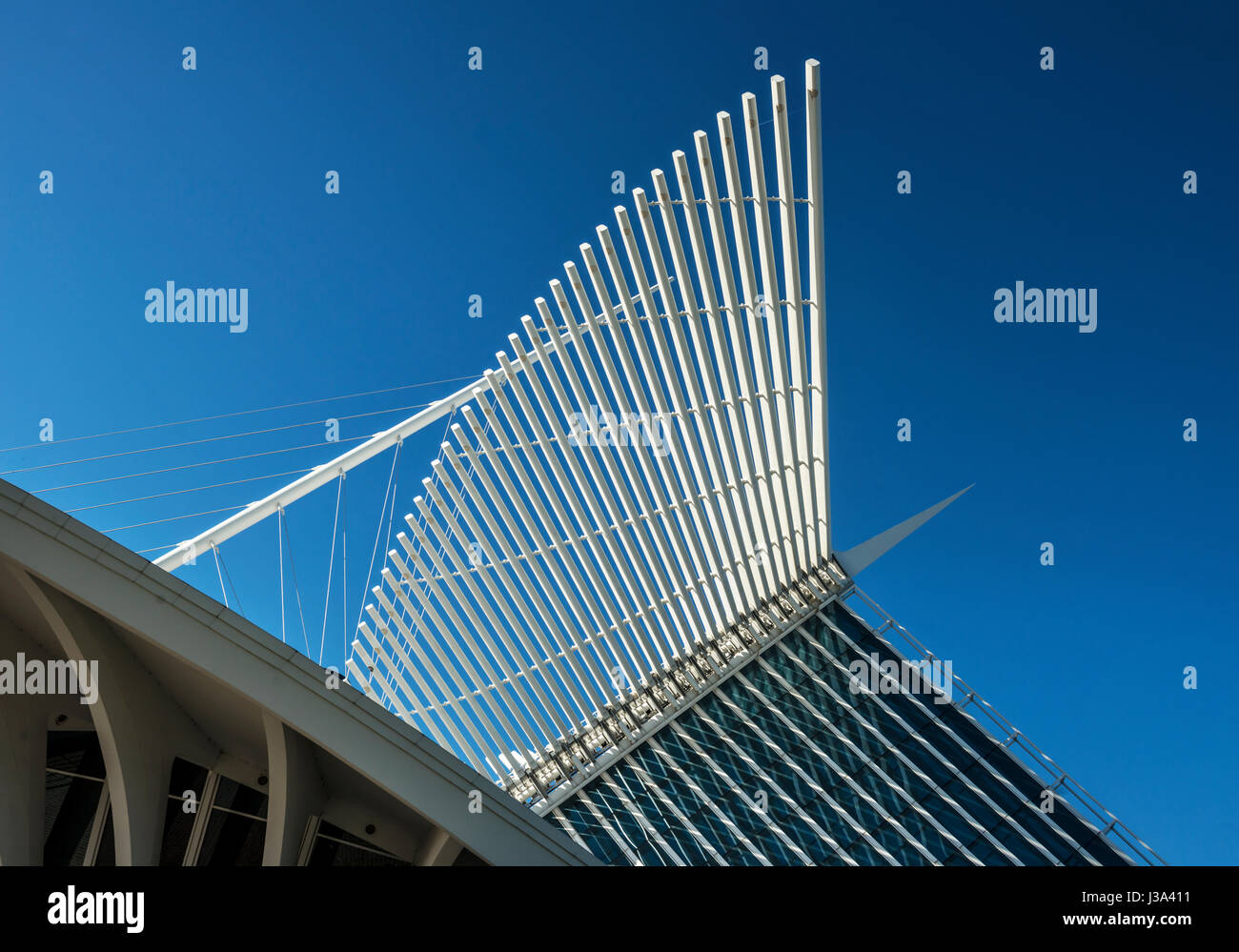 Musée d'Art moderne de Calatrava à Milwaukee USA Banque D'Images