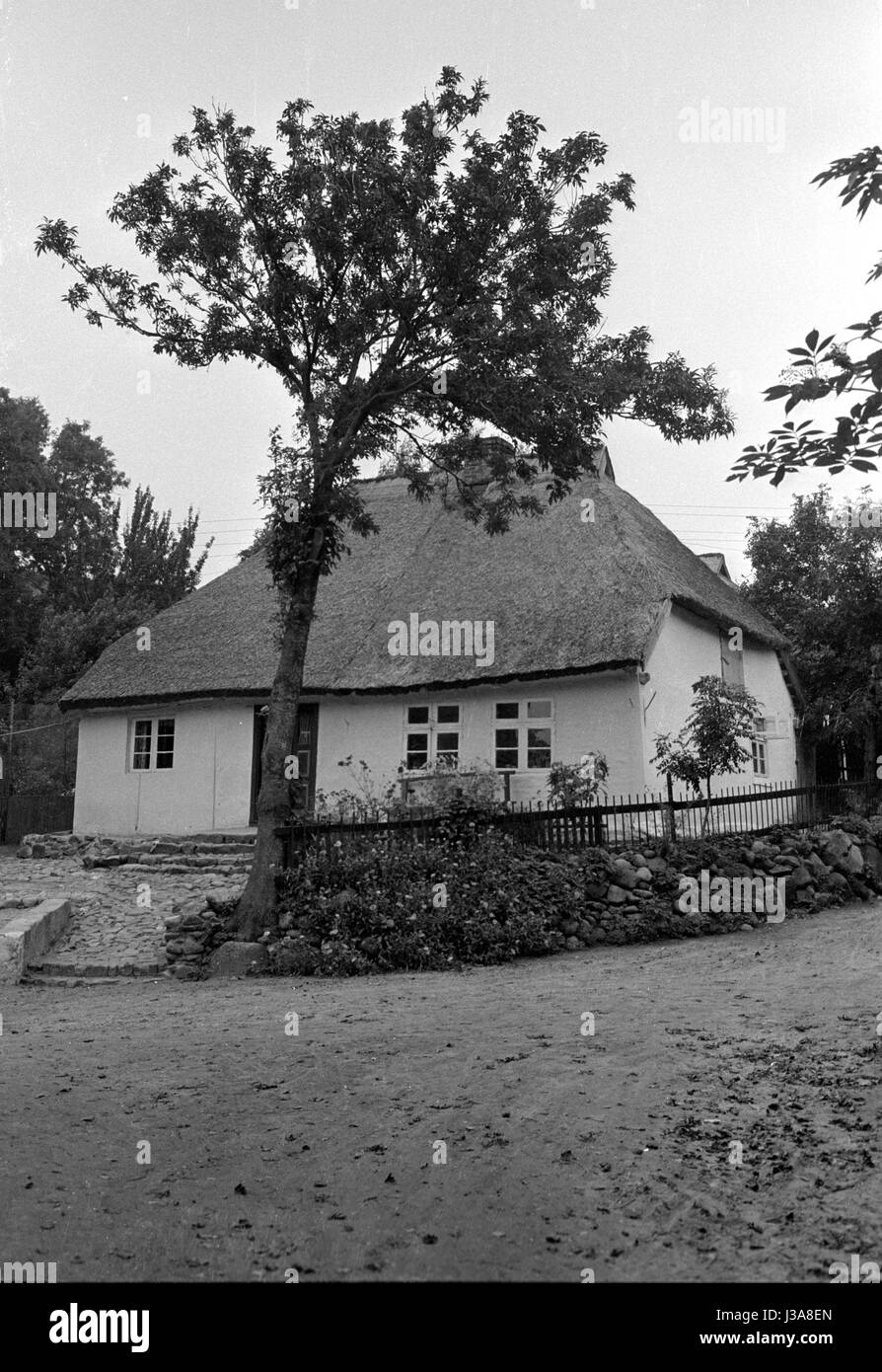 Le village de pêcheurs de Vitt sur l'île de Rügen, 1963 Banque D'Images