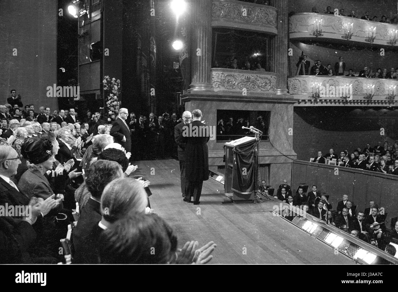 Réouverture de l'Théâtre National de Munich, 1963 Banque D'Images