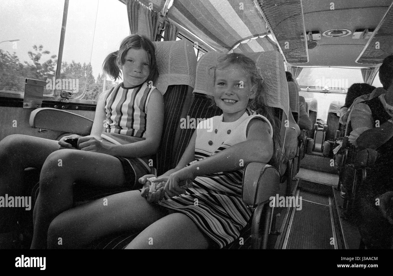 « Participants de la ''Fifi Brindacier'' la concurrence d'une visite guidée de Munich, 1970' Banque D'Images