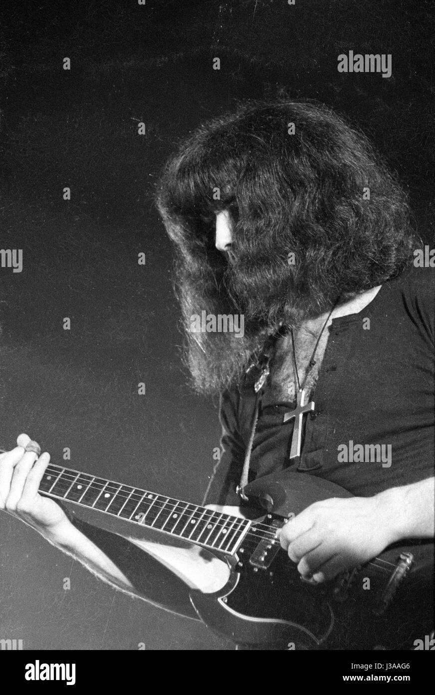 Apparition de Black Sabbath à un festival de rock à Munich, 1970 Banque D'Images