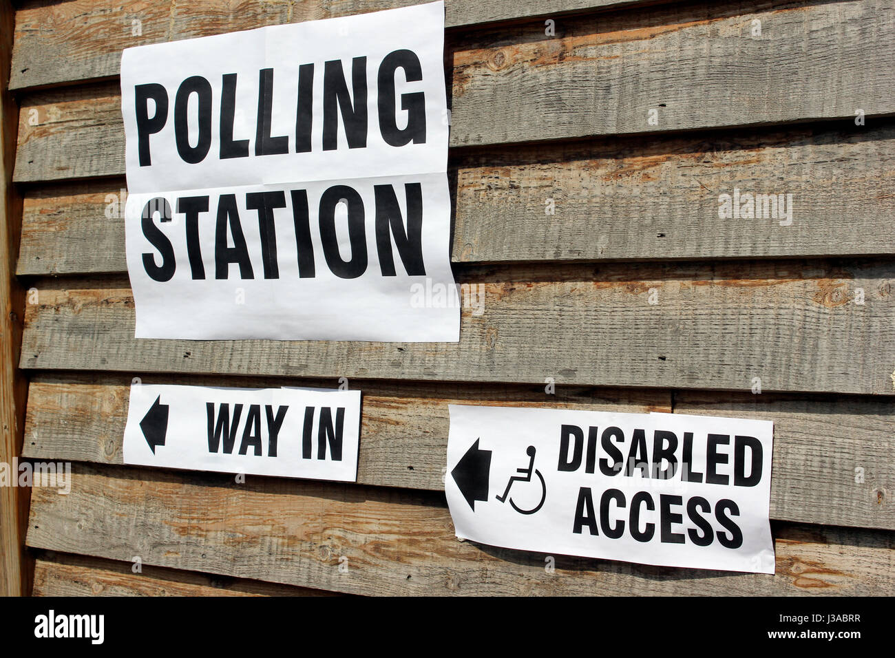 Les élections locales de scrutin Garsington Oxford Banque D'Images