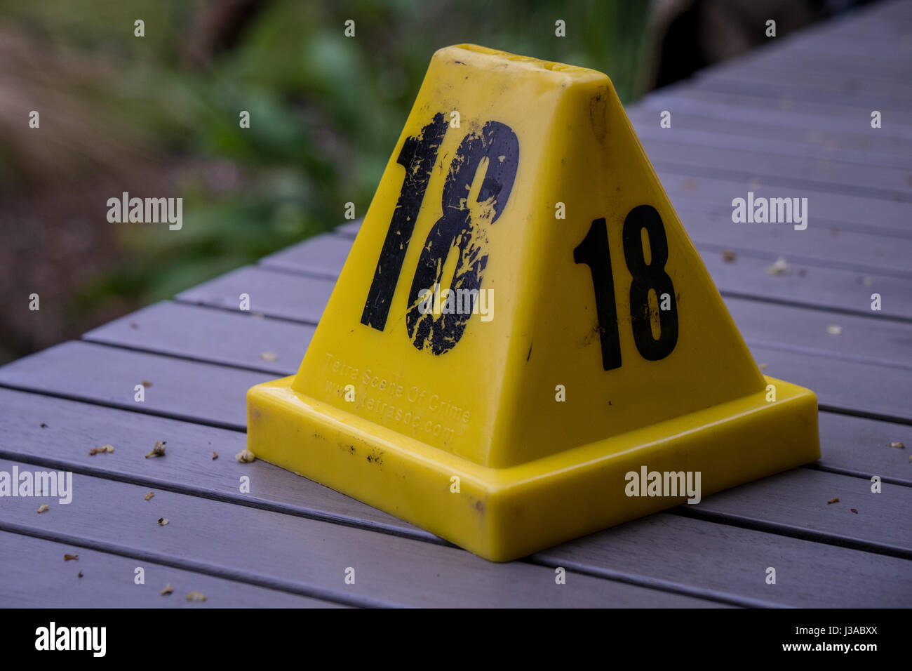 Photos de scène de crime Banque D'Images