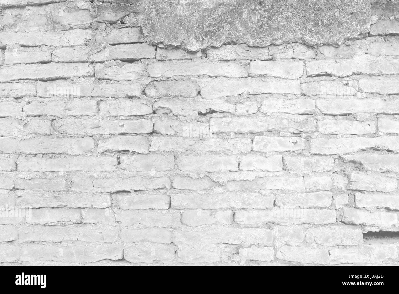 White Brick Wall Texture Background. Banque D'Images