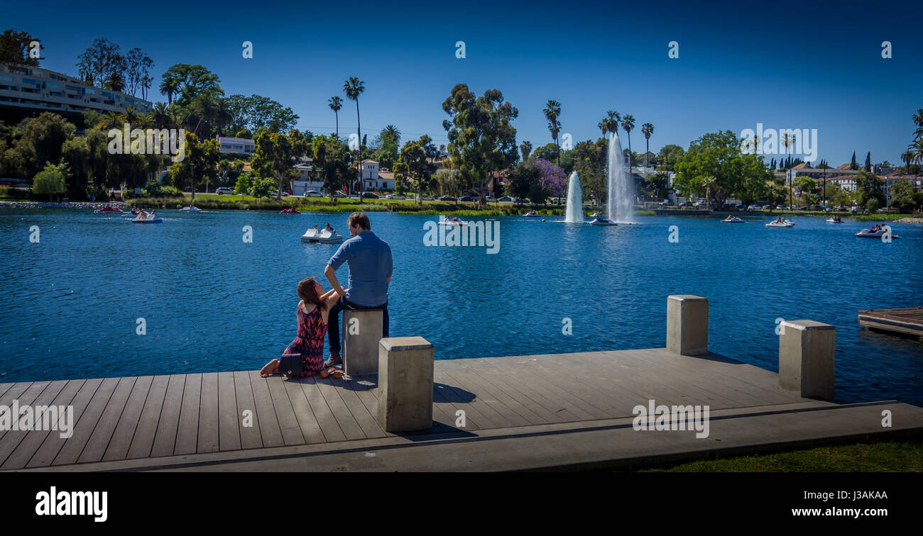 Echo Park Los Angels Banque D'Images