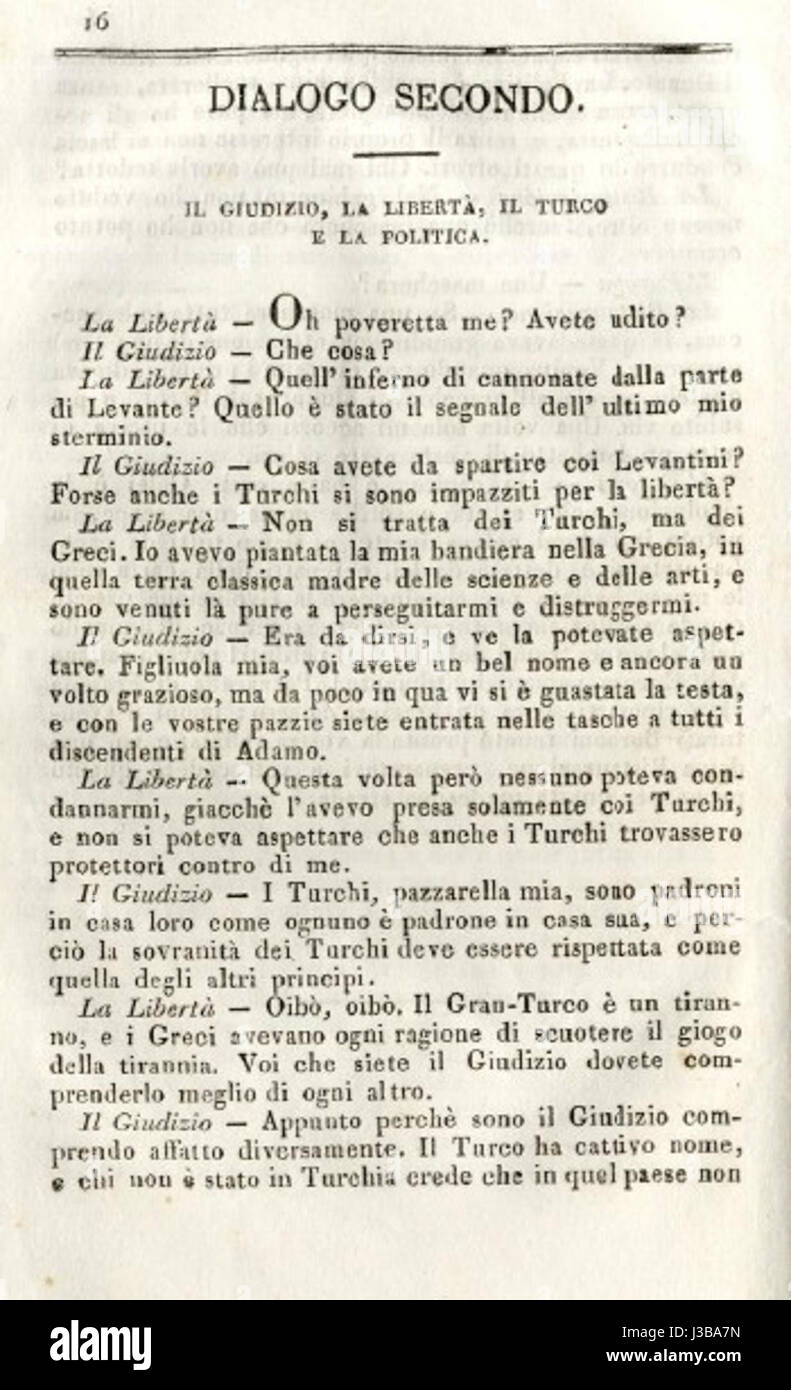 Dialoghetti 1831 p.14 Banque D'Images