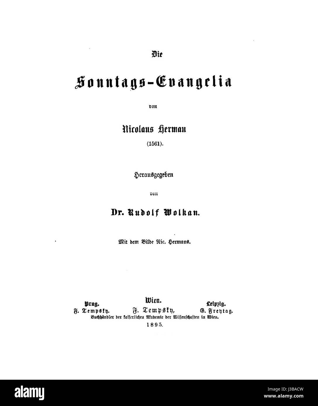 Die sonntags evangelia von Nicolaus Herman 001 Banque D'Images