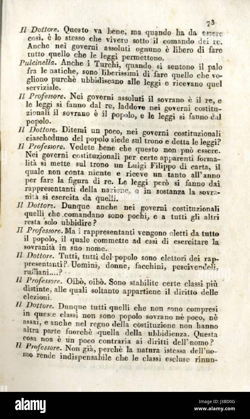 Dialoghetti 1831 p.71 Banque D'Images