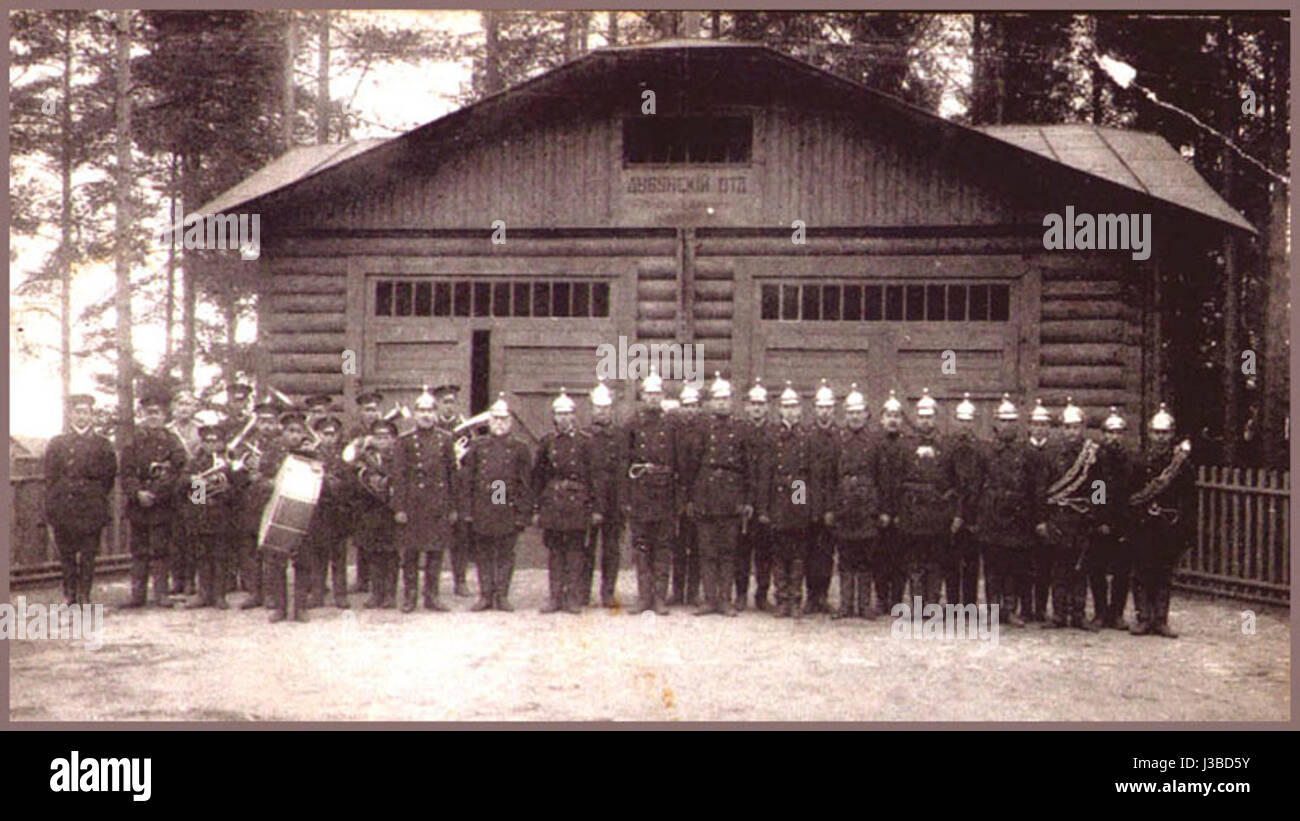 Service d'incendie Firemans Dibuny Banque D'Images