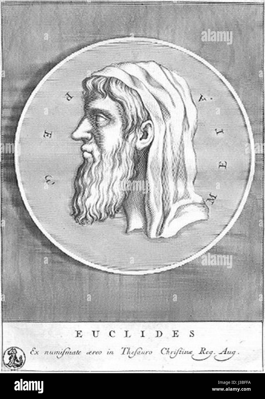 Euclide de Megara était un philosophe grec, associé à l'école Megarian, connu pour ses contributions à la logique dialectique et à la philosophie. Banque D'Images