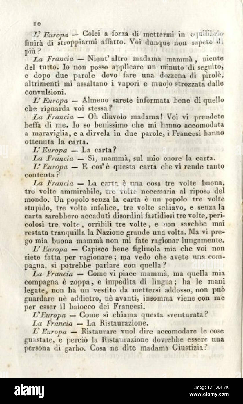 Dialoghetti 1831 p.8 Banque D'Images