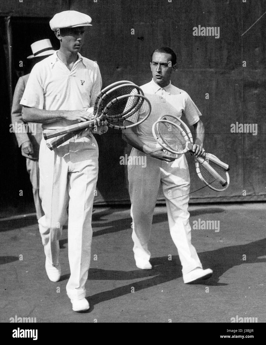 Ellsworth Vines, Henri Cochet, 1932 Banque D'Images