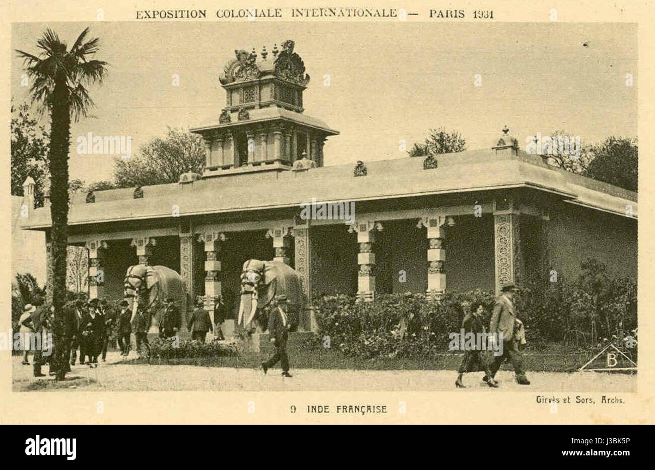 Expo 1931 Indesfrancaises fait référence à l'exposition coloniale de 1931 tenue à Paris, mettant en valeur les colonies françaises, avec un accent sur les aspects culturels et économiques des colonies. Banque D'Images