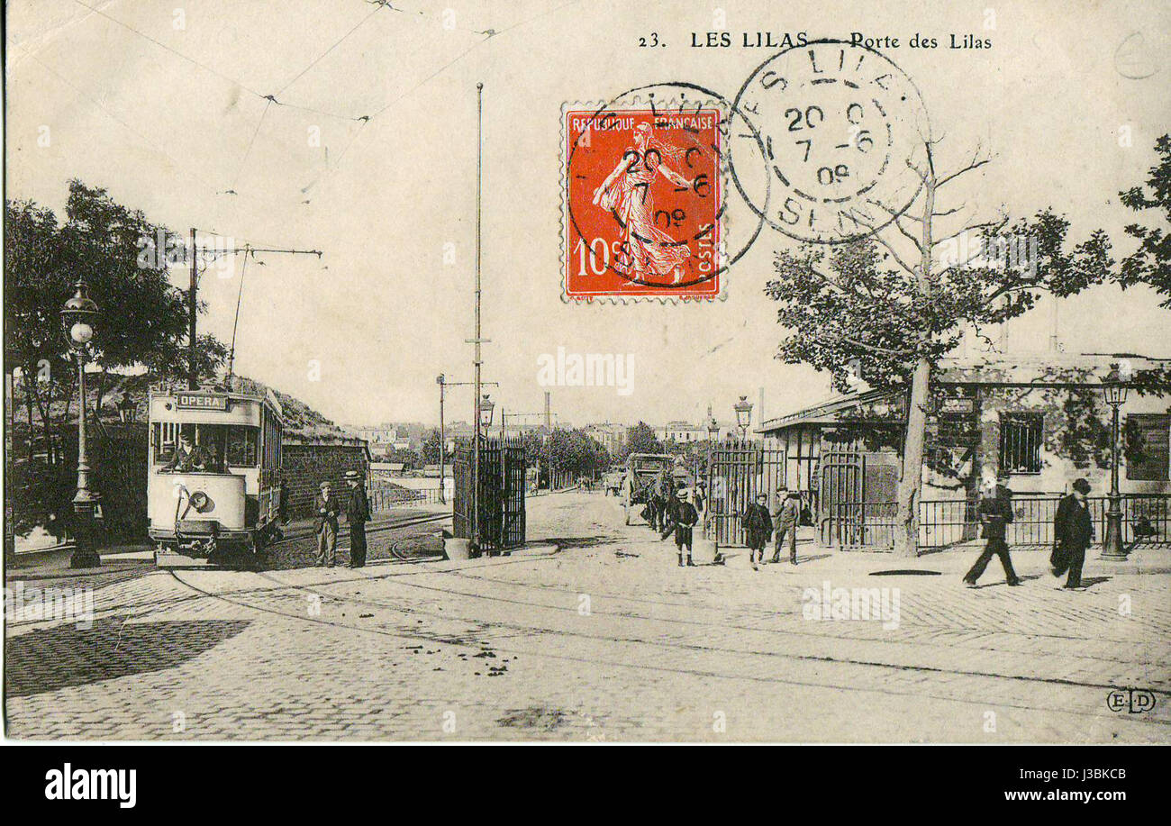 ELD 23 Porte des Lilas LES LILAS Banque D'Images