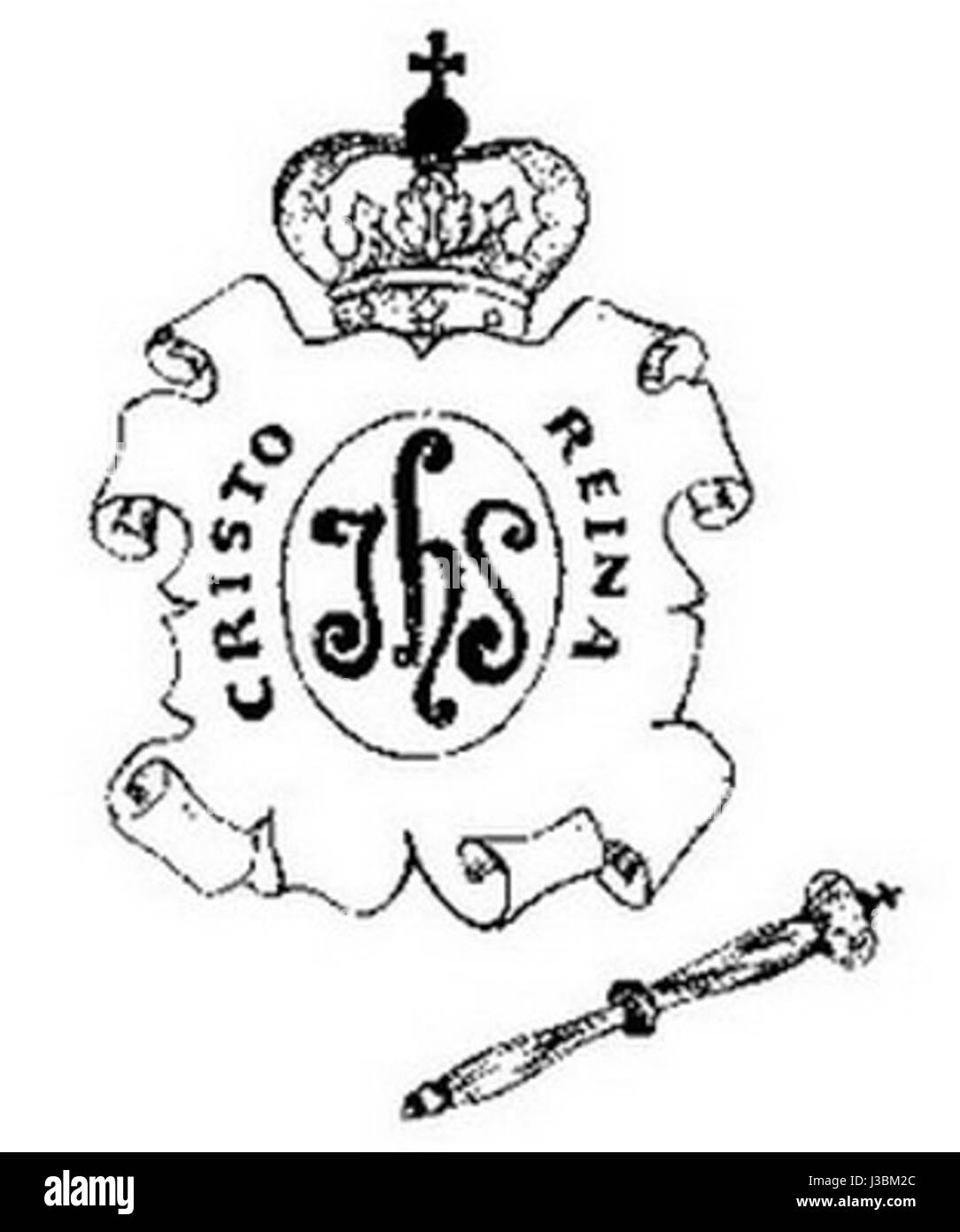 L'Escudo cristo reina Banque D'Images