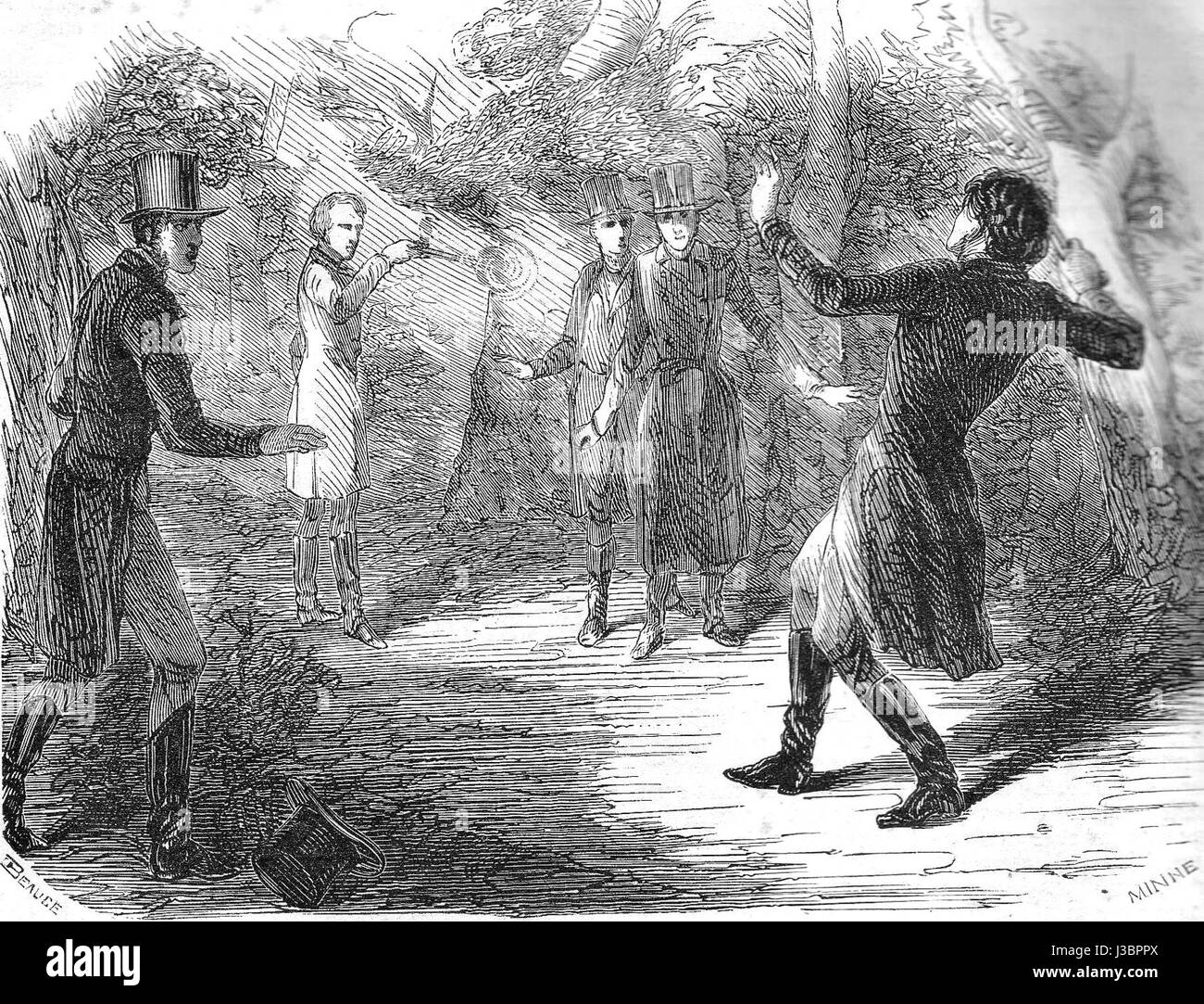 Pistolet de Duel Banque D'Images