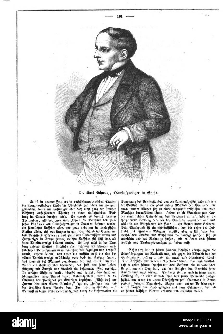 « Die Gartenlaube » est un hebdomadaire allemand paru pour la première fois en 1857, axé sur la littérature, les arts et la société. Le numéro "161" marque une publication spécifique dans ses premières années, reflétant les développements culturels et intellectuels de l'époque. Banque D'Images