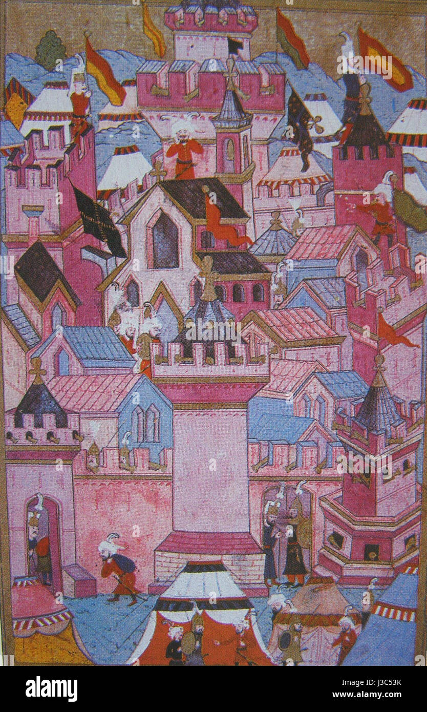 Esztergom ostroma (1543) Banque D'Images