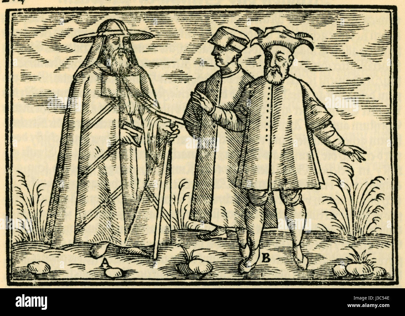 Kleidung und Griechischen Patriarchen Schweigger Salomon 1608 Banque D'Images