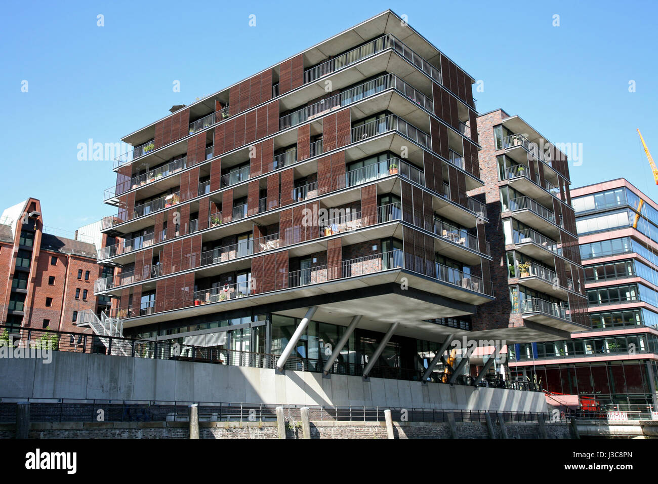 La Speicherstadt Hamburg Banque D'Images