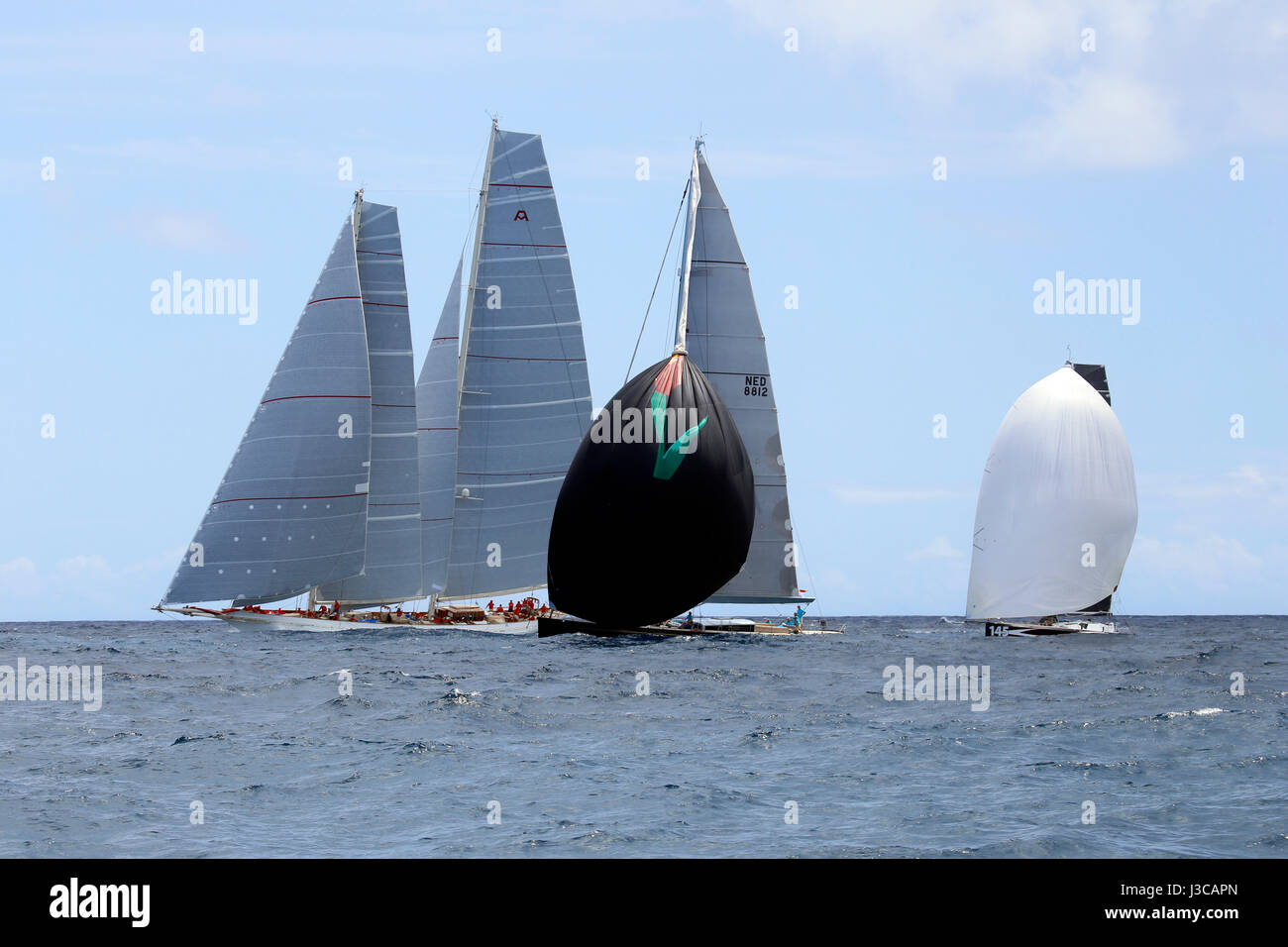 Disponibles au début de la Caraïbes Antigua 2017 RORC 600 Banque D'Images