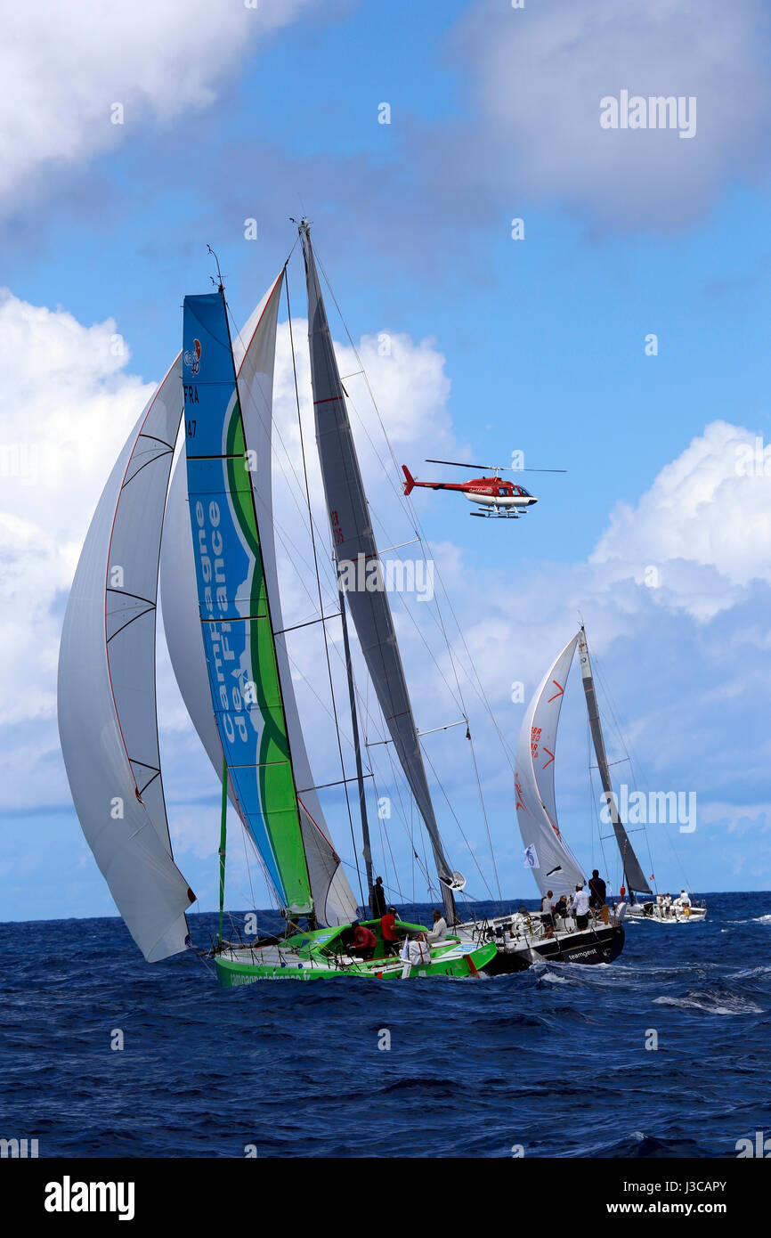 Disponibles au début de la Caraïbes Antigua 2017 RORC 600 Banque D'Images