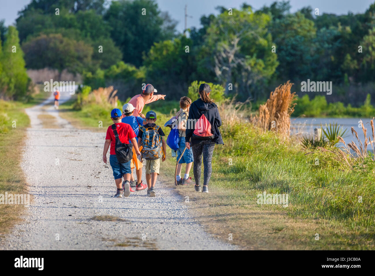 Les gens de Circle B Bar Réserver dans le comté de Polk en Floride Lakeland Banque D'Images