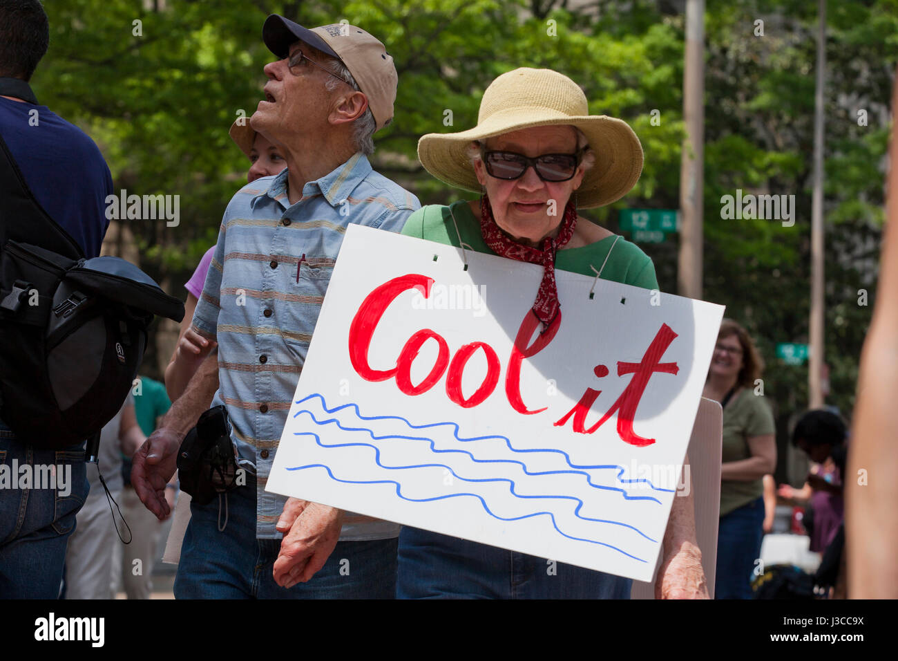 Le climat de 2017 personnes (personnes âgées, senior Mars les manifestants) - Washington, DC USA Banque D'Images