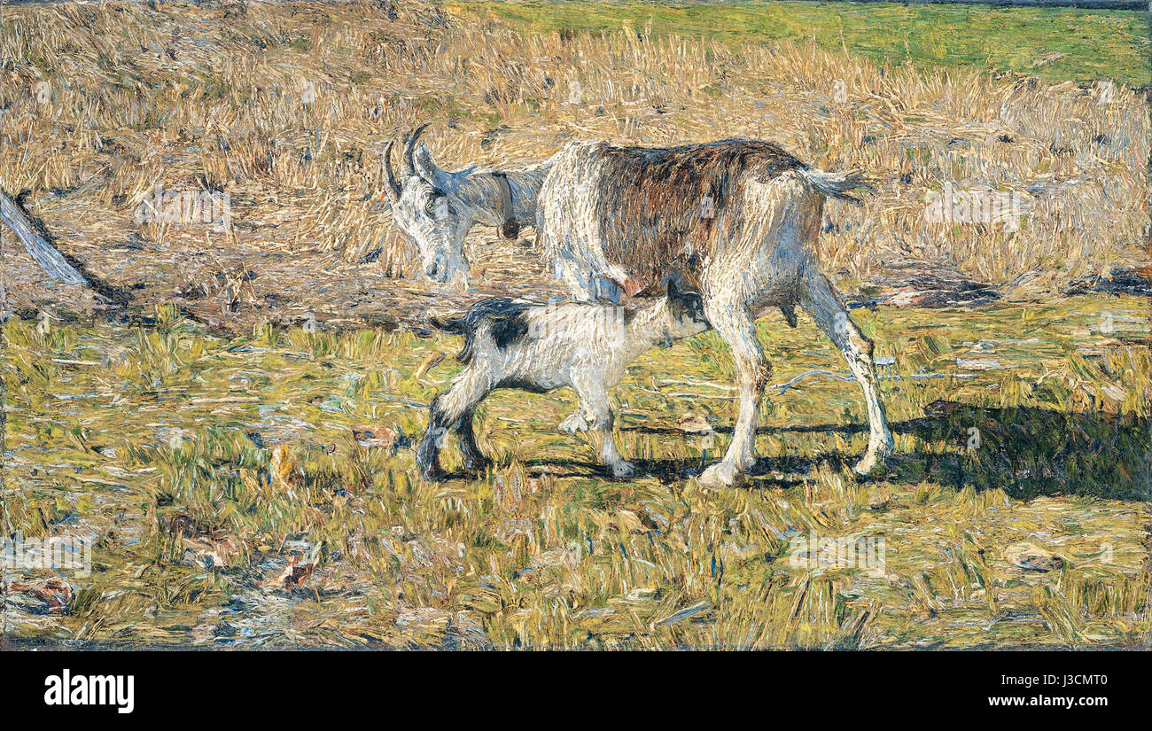 Een geit rencontré haar jong Rijksmuseum SK UN 3346 Banque D'Images