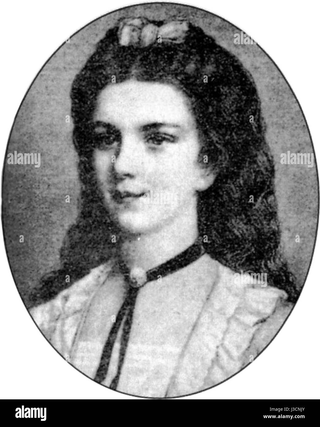 L'impératrice Elisabeth d'Autriche en tant que jeune fille Banque D'Images