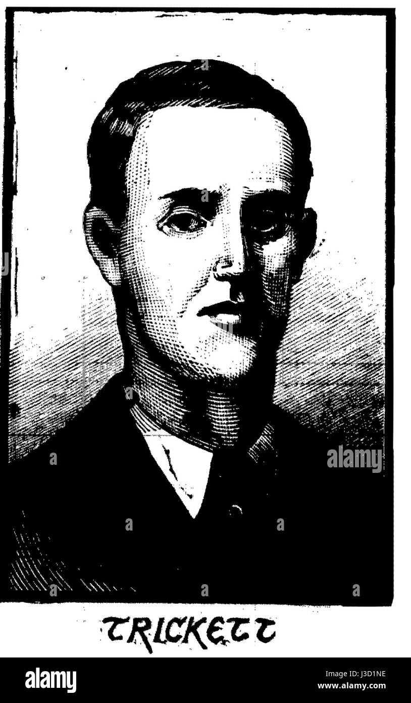 Edward Trickett était un célèbre culleur australien, connu pour ses réalisations dans l'aviron, en particulier au XIXe siècle. Il était médaillé d'or olympique et une figure éminente du sport de l'aviron. Banque D'Images