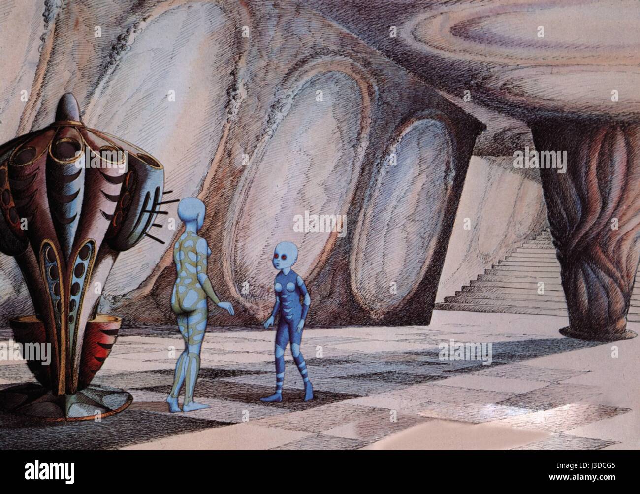 La planète sauvage Planète fantastique Année : 1973 La Tchécoslovaquie / France Réalisateur : René Laloux Animation Banque D'Images