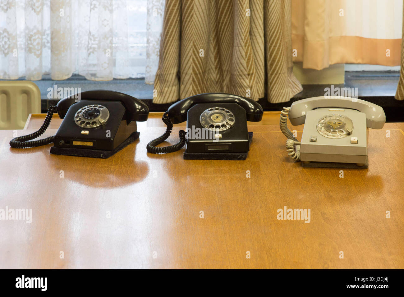 Téléphones portables d'Erich Mielke Banque D'Images