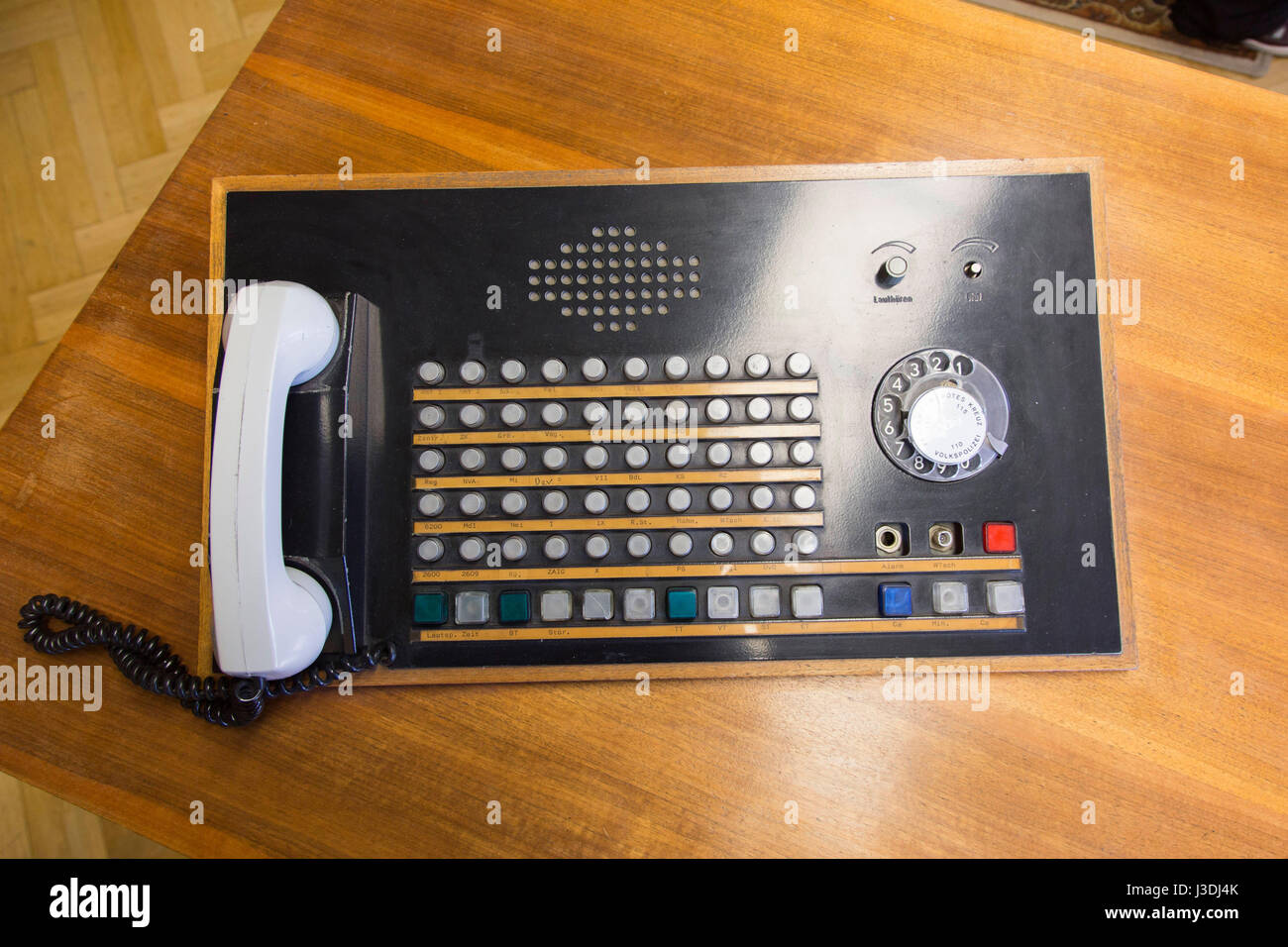 Système téléphonique de l'Allemagne de l'est dans le musée de la Stasi Banque D'Images