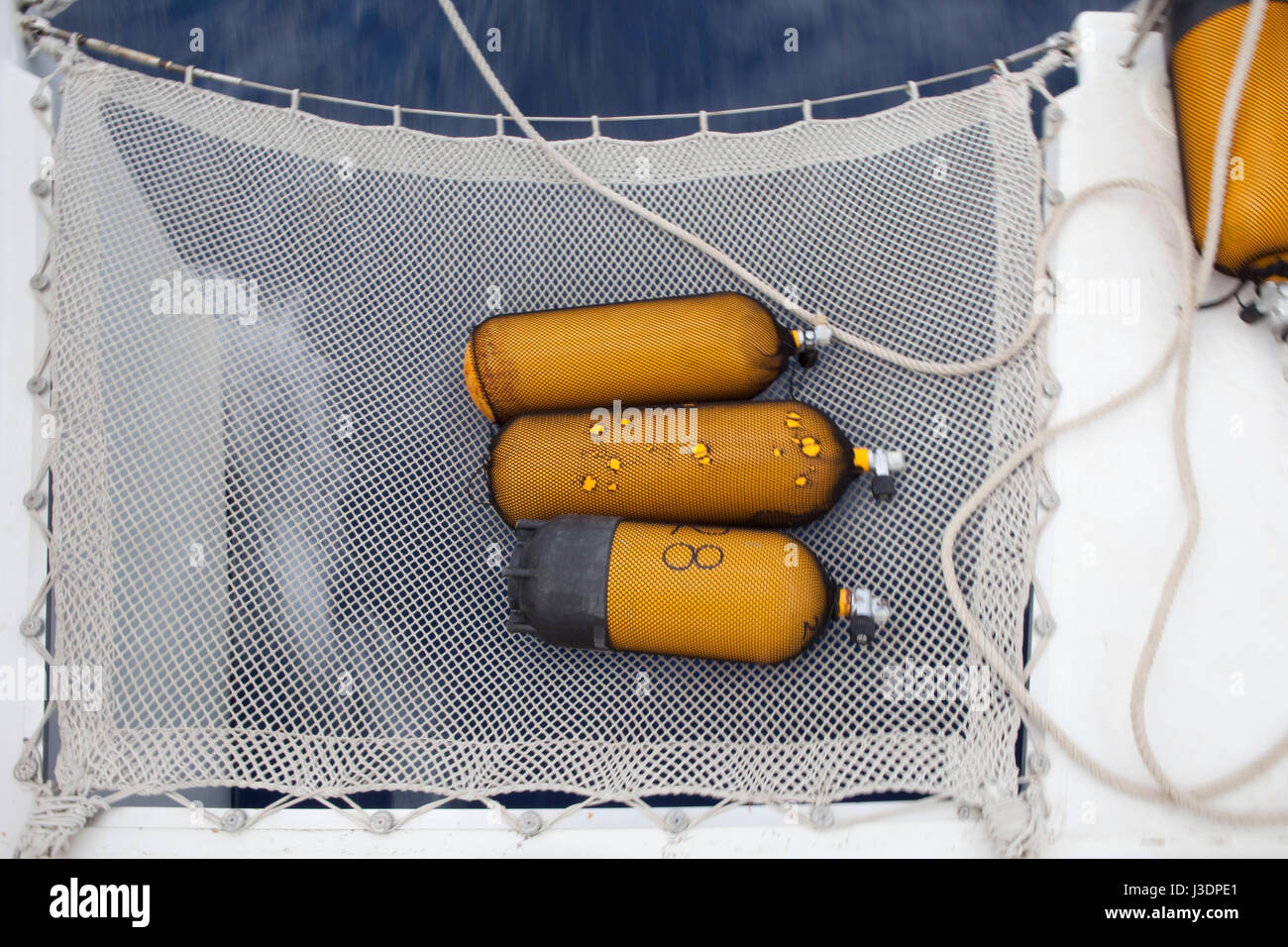 Détenteur du record du monde d'apnée à Herbert Nitsch le camp de formation à Santorin, Grèce Banque D'Images