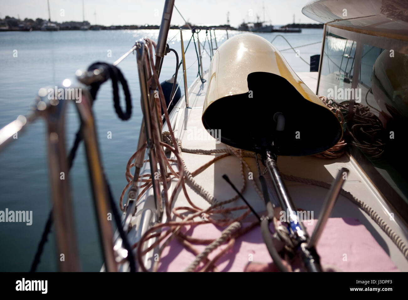Détenteur du record du monde d'apnée à Herbert Nitsch le camp de formation à Santorin, Grèce Banque D'Images