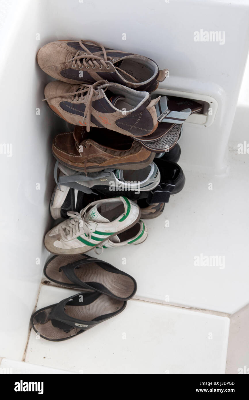 Détenteur du record du monde d'apnée à Herbert Nitsch le camp de formation à Santorin, Grèce Banque D'Images