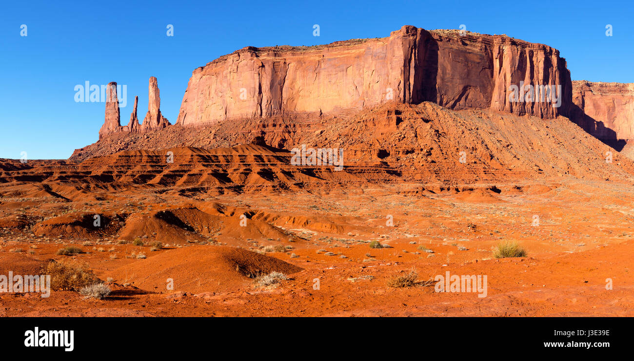 Monument Valley Navajo Tribal Park, Arizona Banque D'Images