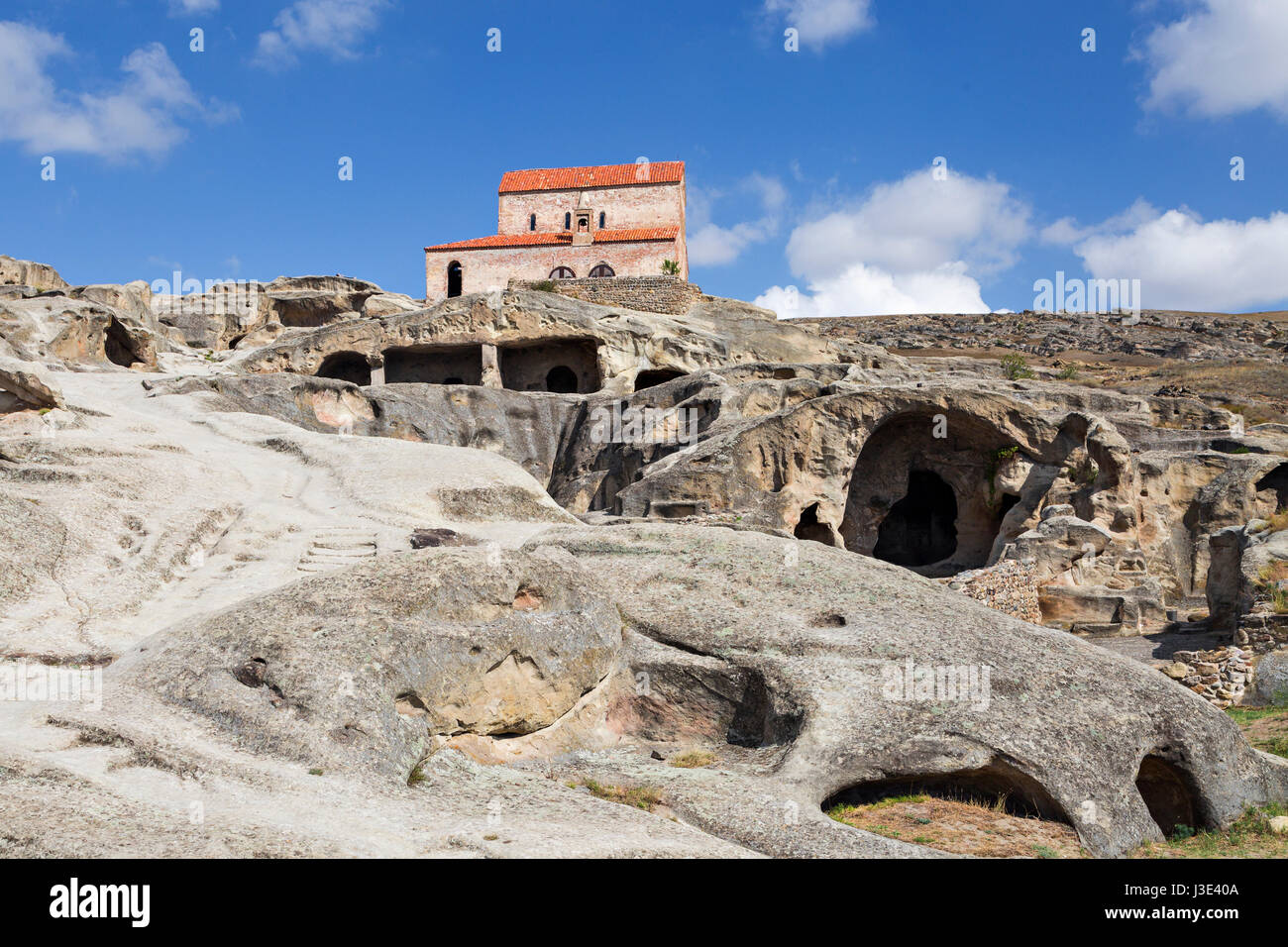 Cité troglodytique d'Uplistsikhe près de la ville de Gori en Géorgie Banque D'Images